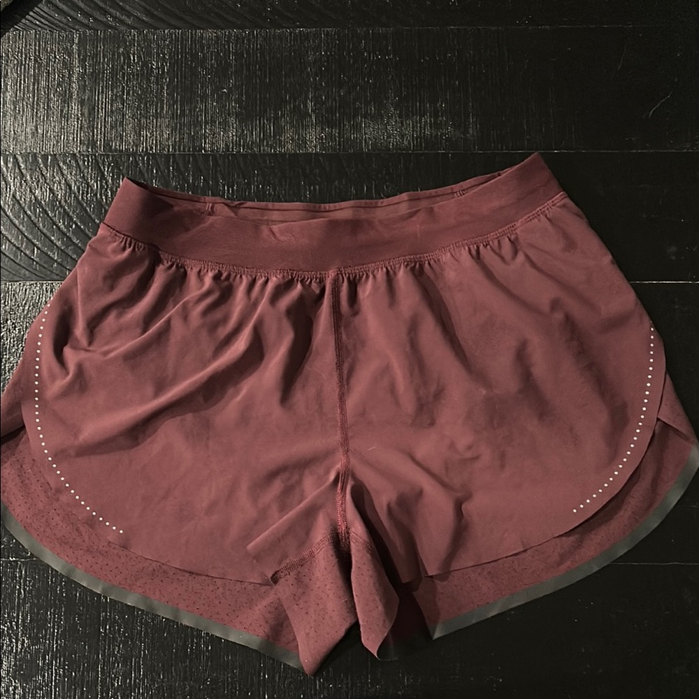 lululemon athletica Maroon Athletic Shorts